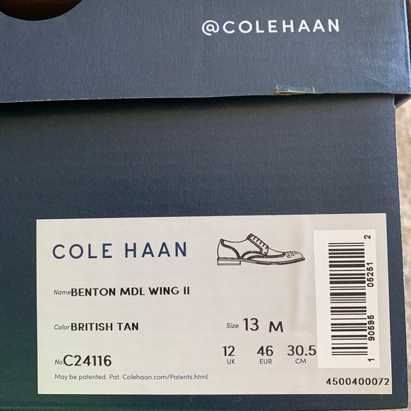 NWT Cole Haan Benton Wingtip Derby II - 13M main image 4
